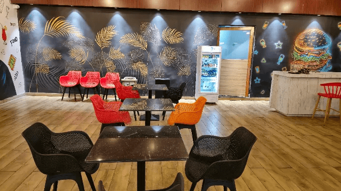 Aditi's Cafe interior